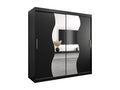 Chicyla Sliding Door Wardrobe 200/200/62 2 Doors Black/Black IKAE03392