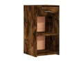Chicyla Premium - Smoked Oak Bedside Table 35x34x65 cm Engineered Wood AFHQ48857