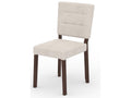 Modern chair in dark walnut wood and choice of fabric Kloba-Tissu 27125 WGXZ36244
