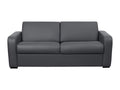 Chicyla DFQI40424 3-seater express convertible sofa in grey leather with 16cm mattress