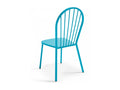 Chicyla AIYV75853 Bistro Garden Table and 2 Chairs in Blue Steel