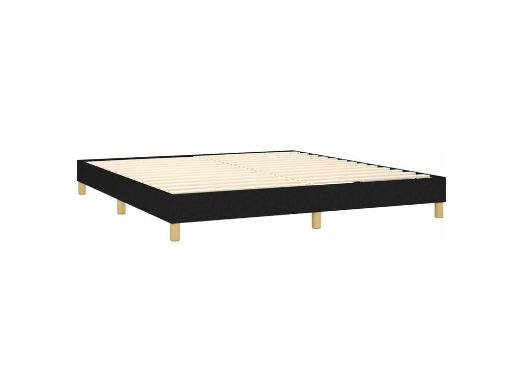 Chicyla bed base with black mattress 160x200 fabric YVAD19923