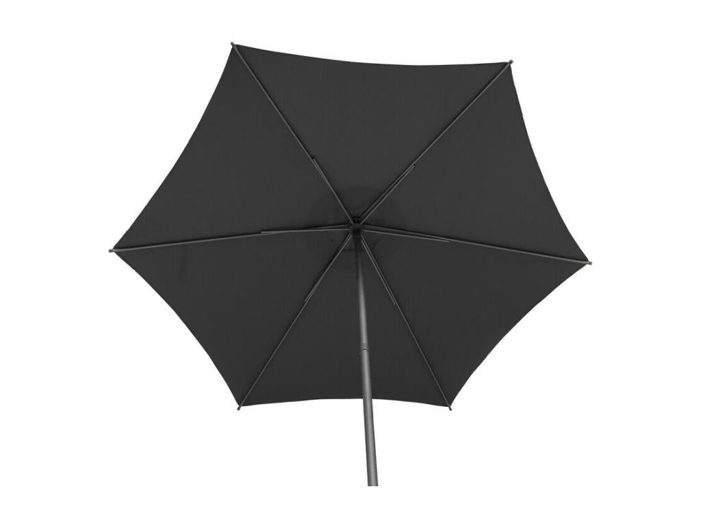 Domopure SRYE37650 Round Straight Parasol 2.7m Soya Slate