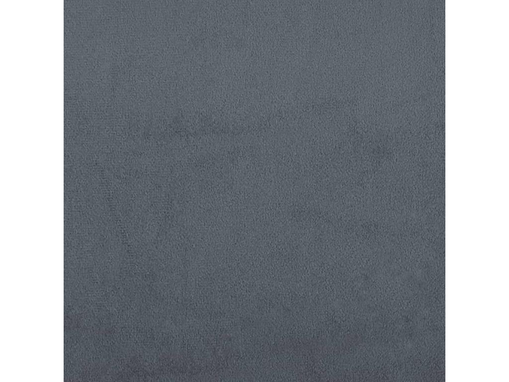 Dark grey velvet bed frame (mattress not included) 100x200 cm DBZW69873