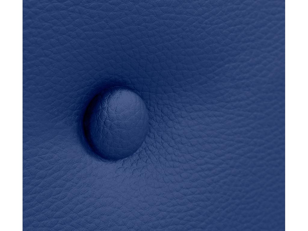 Chicyla Smooth Faux Leather Headboard with Buttons 105x105cm with Legs for 105cm Beds - Blue YKBM04989