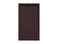 Chocolate shower tray with slate finish, Chicyla CACH color grid - 90x80 cm KDGT88460