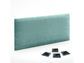 Domopure Pack of 1 Self-adhesive acoustic wall panels made of eco-friendly wool with shock-absorbing protection, Aqua Green, 50x30 cm x1 XNNH98451