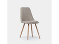 Beige fabric dining chair 47x87 cm - Chicyla XCHZ55746
