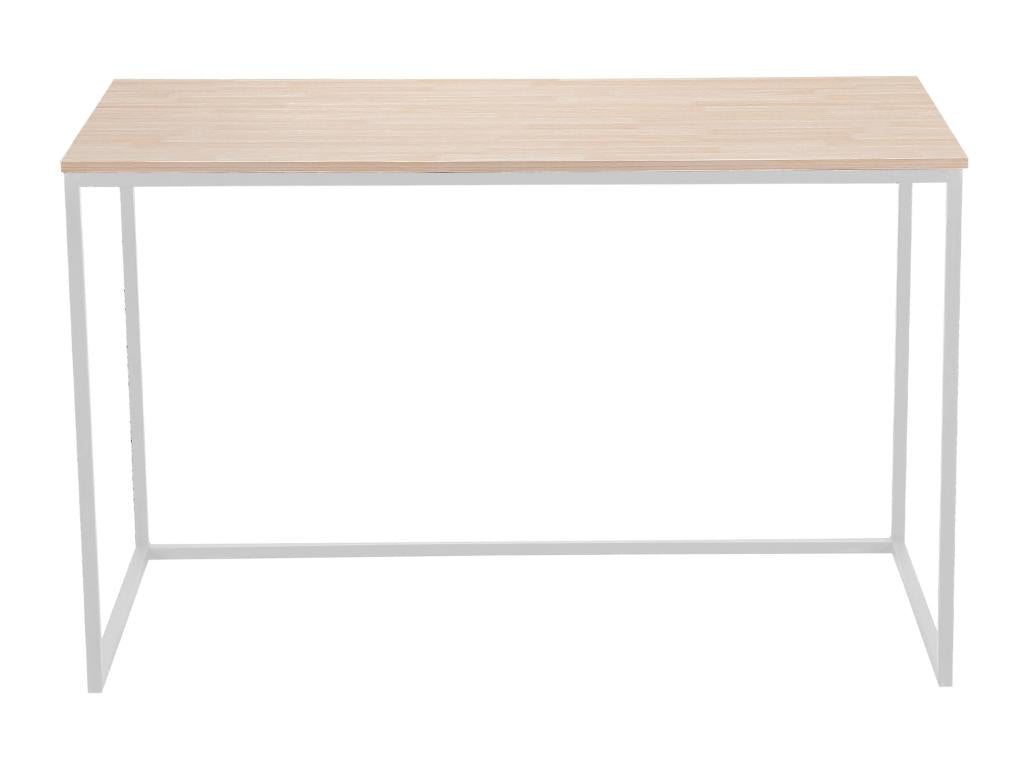 Desk in Nordic oak finish with white legs - Length 120 x Width 60 x Height 75 cm OTTO62406