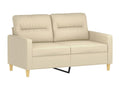 3-piece sofa set with cushions, cream fabric BHXE87030