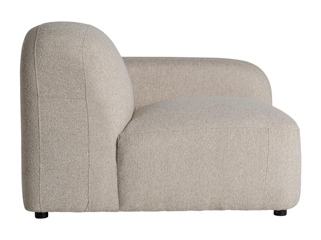 Modular sofa in cream polyester, 105x106x74 cm, AGSC97890
