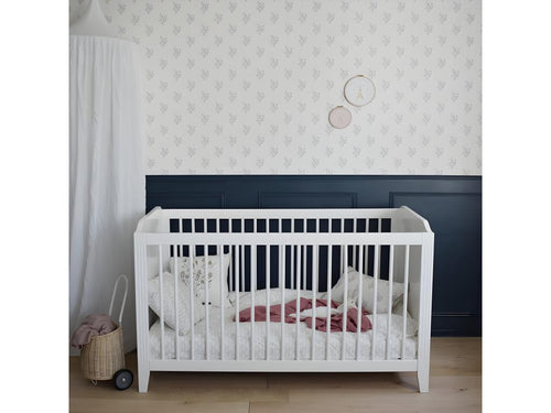 White wooden crib 70x140cm RJFH02604