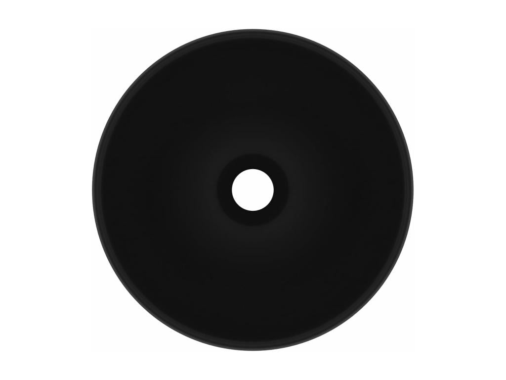 Round black bathroom sink 32.5x32.5x14 cm 02 0002717
