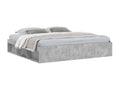 Bed frame without mattress concrete gray 200x200 cm KKQH94045