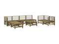 9-piece garden furniture set in impregnated pine wood GUYX07708