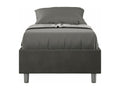 Chicyla Modern Microfiber Bed Frame - Dark Grey - 90x190 AWBJ10568