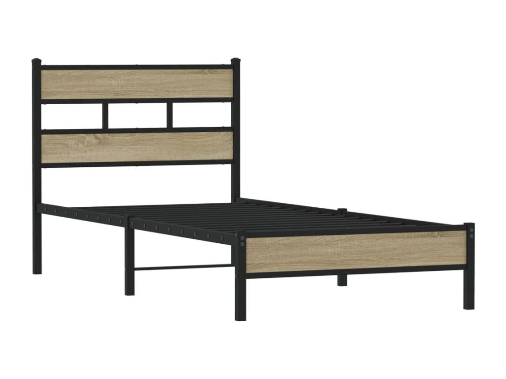 Domopure oak bed frame without mattress, 80x200 cm MIHO93425