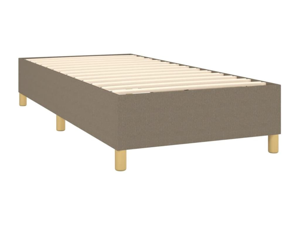 Domopure 80x200cm upholstered bed base with mattress and LED lighting, fabric WMOQ73710