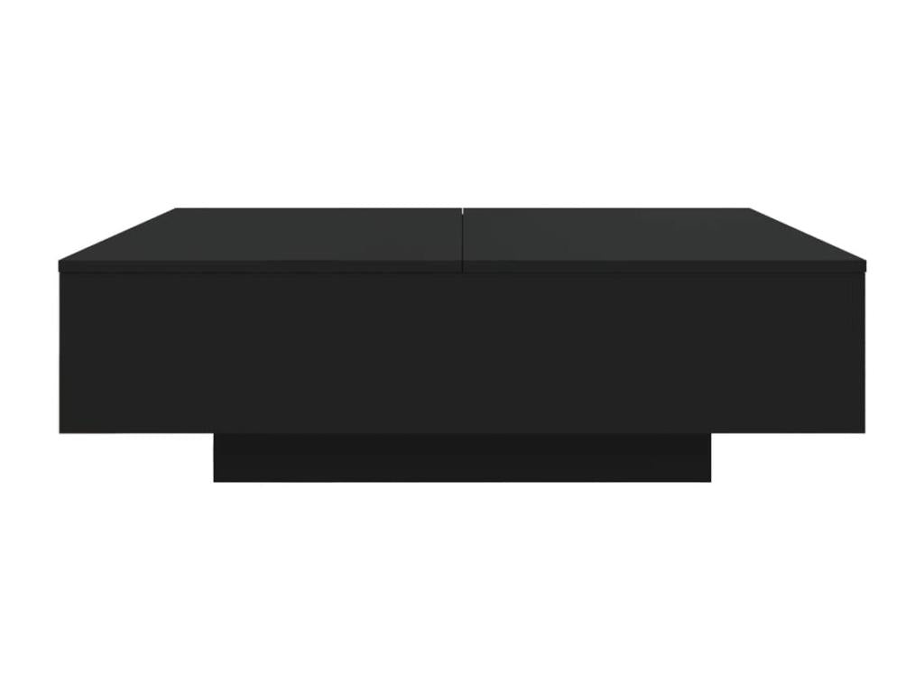Black coffee table 100x100x31 cm engineered wood TBSN51709