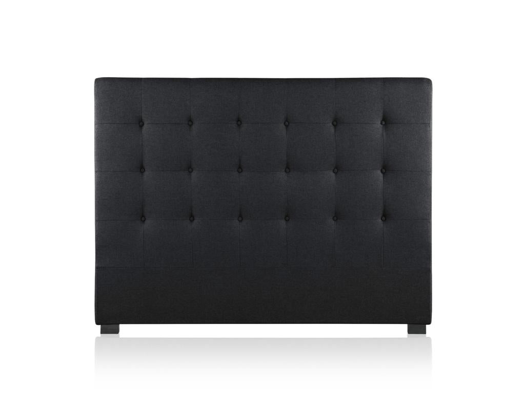 Premium Upholstered Headboard, Fabric, 160cm, Black YRJM54207