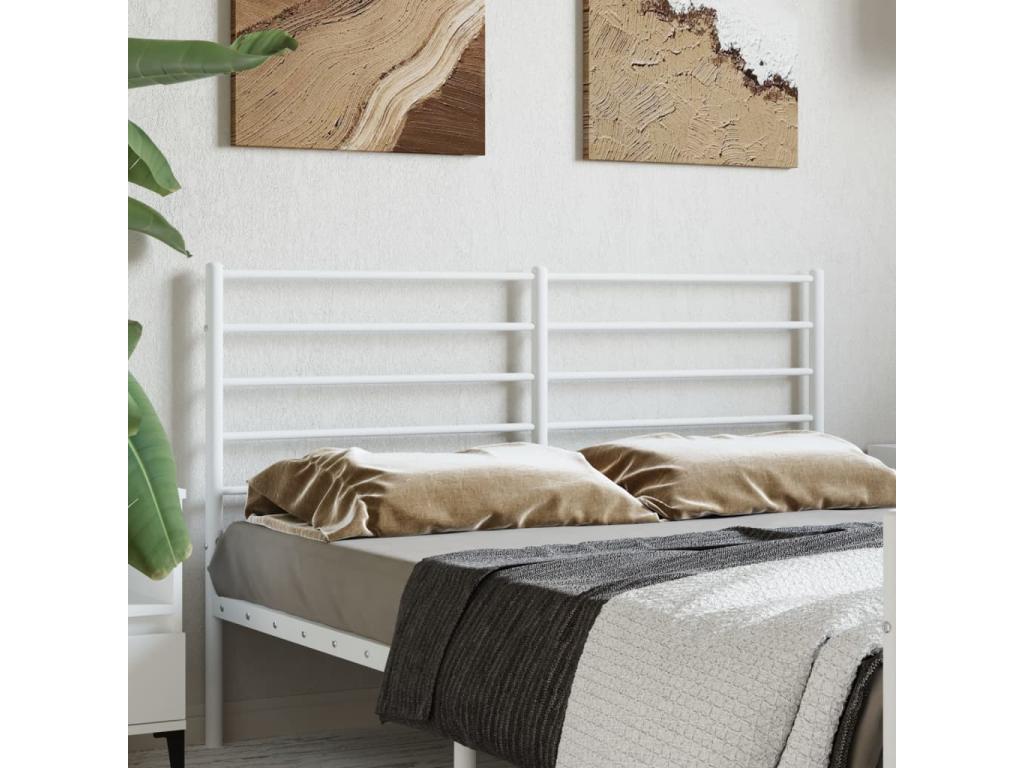 White metal headboard 150cm IOZE44954