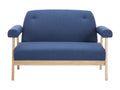 2-seater sofa, blue fabric SVEG18741