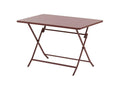 Chicyla 4-piece folding rectangular table, burgundy color, Chicyla SHSZ79989