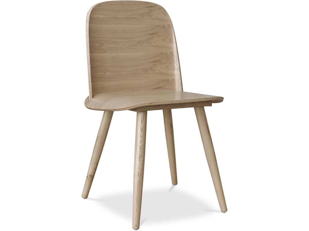 Wooden dining chair - Scandinavian style - Natural wood furniture
