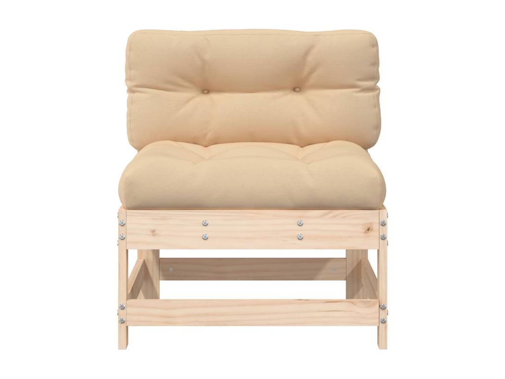 Central sofa with cushions, solid pine wood, IOAN58448