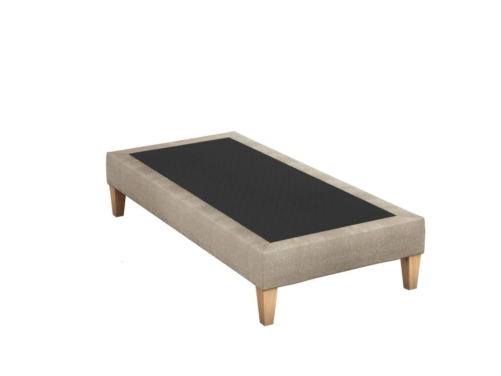 Upholstered bed base in beige sand - Domopure 70x200 DTGV81297