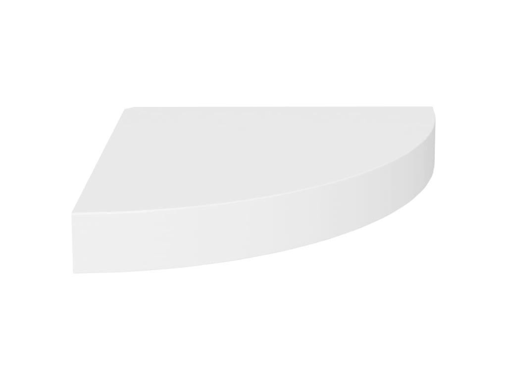 Floating Corner Shelves 2 pcs White 25x25x3.8 MDF FUQF28022