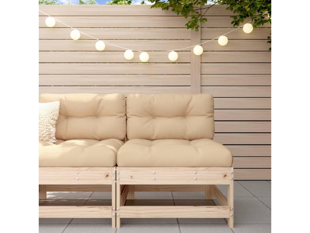 Central sofa with cushions, solid pine wood, IOAN58448