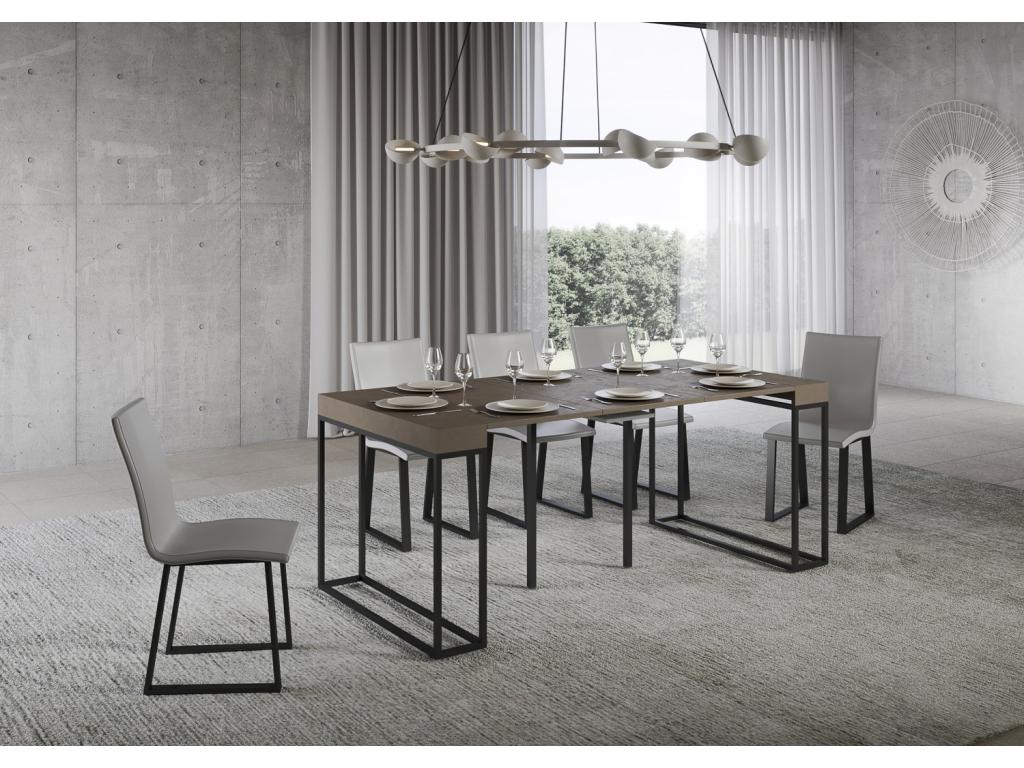 Extendable console table 90x40/300 cm Epoca Chicyla frame Anthracite MMAJ53269