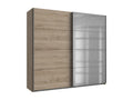 Wardrobe/Closet Storage Unit, Oak Effect - W- 225 x H- 210 x D- 65 cm WLRG97493