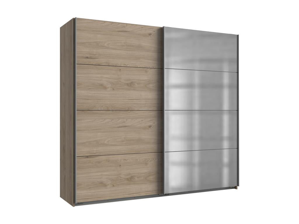 Wardrobe/Closet Storage Unit, Oak Effect - W- 225 x H- 210 x D- 65 cm WLRG97493