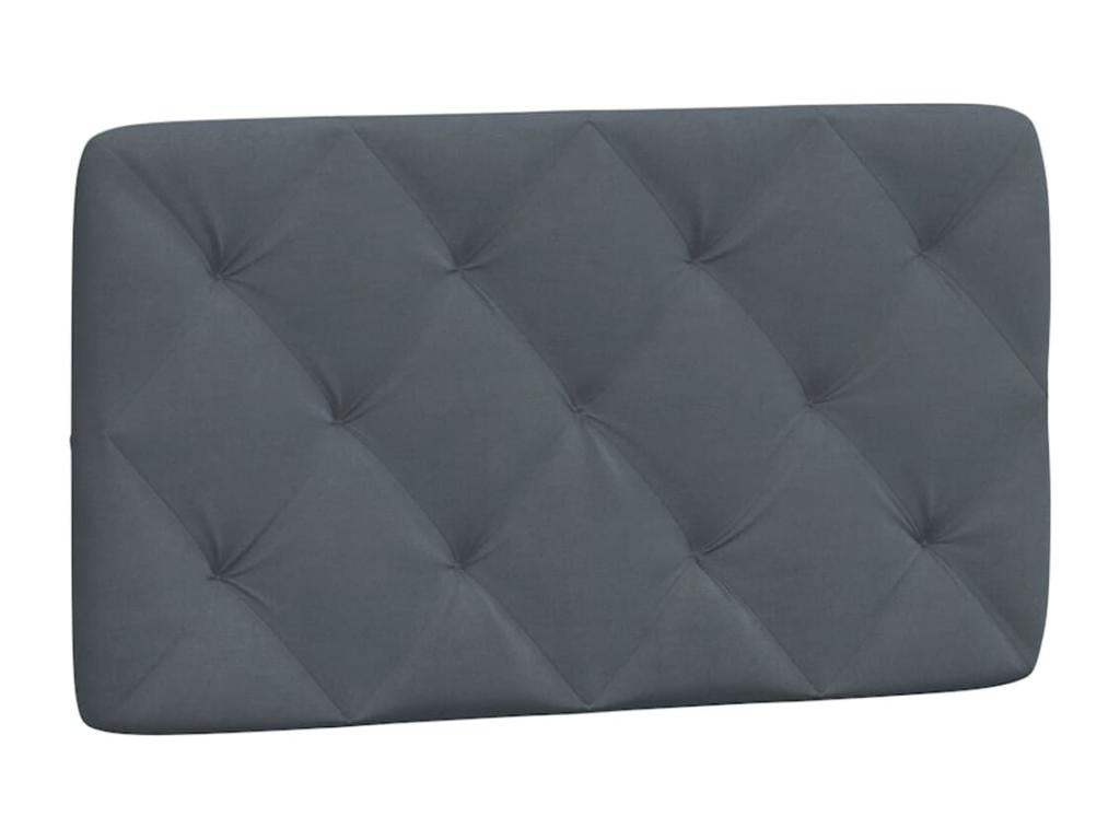 Dark grey velvet headboard cushion 90cm GCSE35963