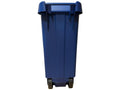 110-litre closed recycling container with lid, ideal for paper and cardboard recycling, with wheels, L42 W57 H88 YEXE00977