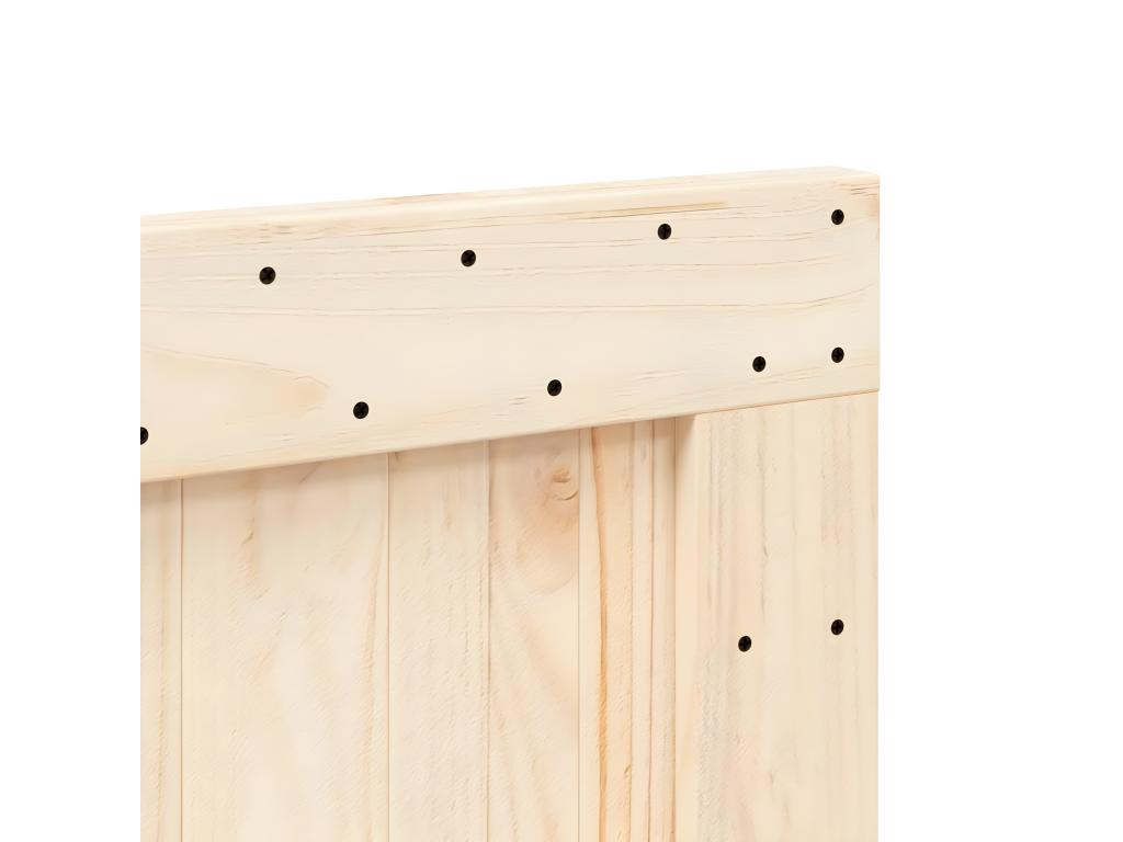 Headboard 160x104 cm solid pine wood LEZS03531