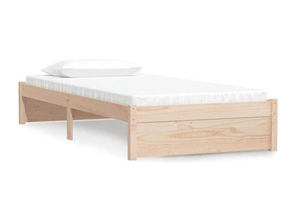 Solid wood bed frame 90x190 cm Single MUBX18710