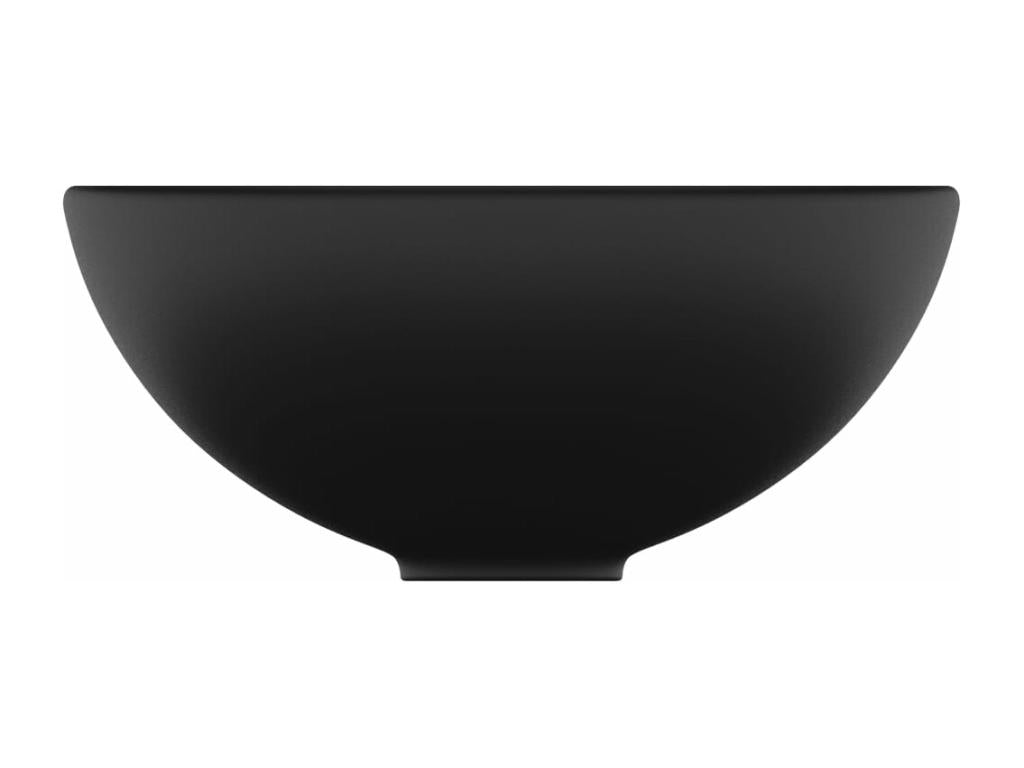 Round black bathroom sink 32.5x32.5x14 cm 02 0002717