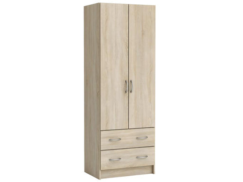 Wooden storage cabinet, brushed oak color - 60.9x169.5x41.1 cm DLWY55747