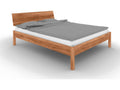 VENTO - Bed with headboard in natural oiled beech heartwood 100x200