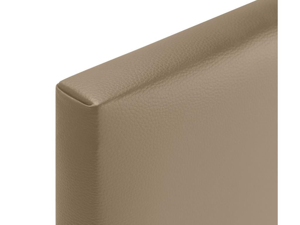Chicyla Smooth Faux Leather Headboard 160x105cm with Legs for 150/160cm Beds - Light Brown WLTQ56222