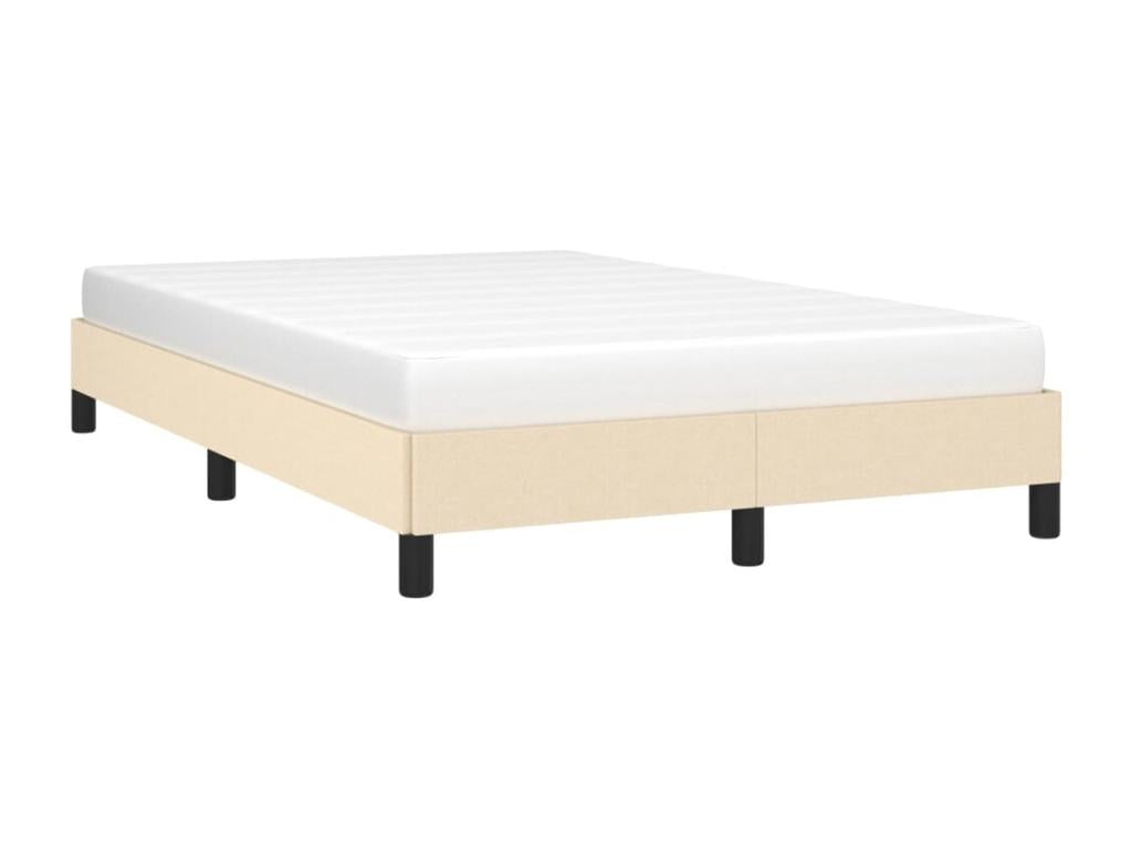 Cream bed frame 120x200 cm Fabric KMVM00516