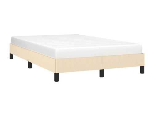 Cream bed frame 120x200 cm Fabric KMVM00516