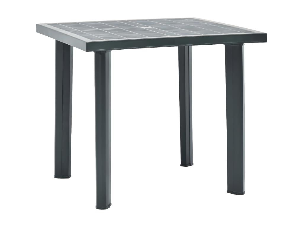 Chicyla Premium - Green Garden Table 80x75x72 cm Plastic ZSFW56639