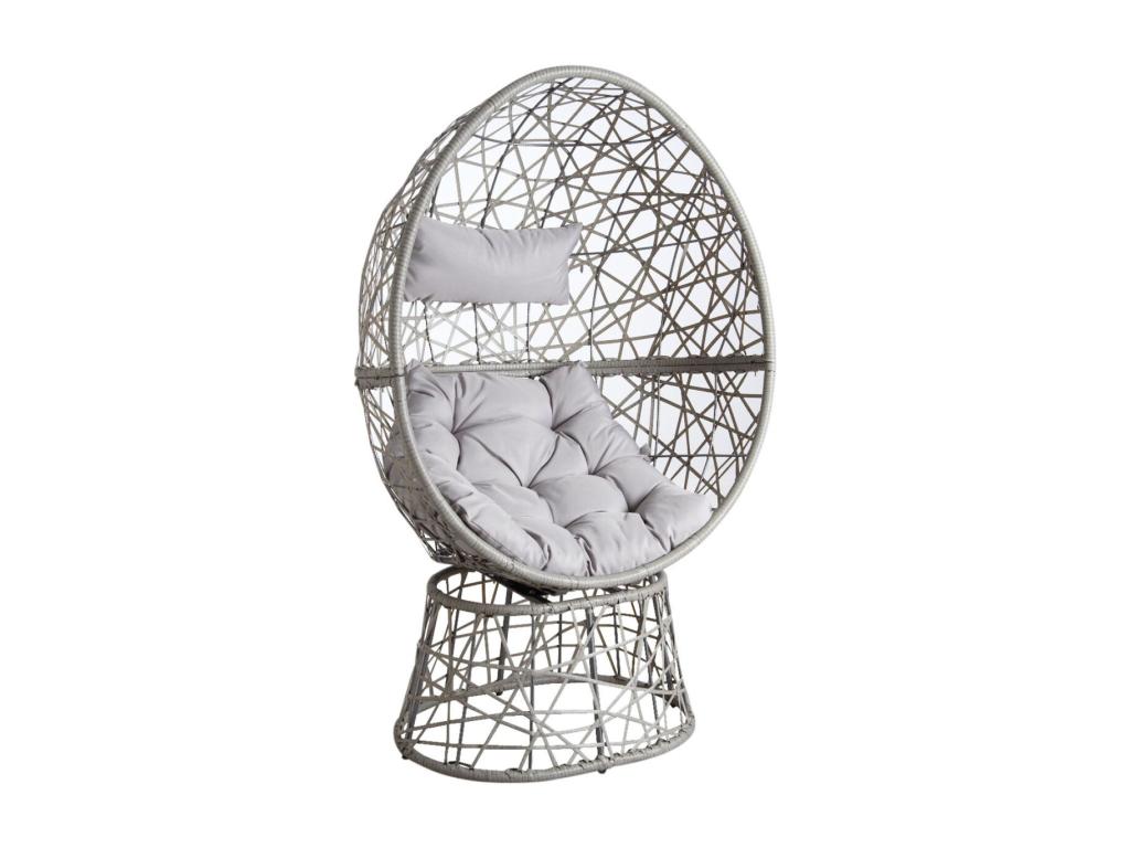 Swivel egg chair in polyresin JGXX89481