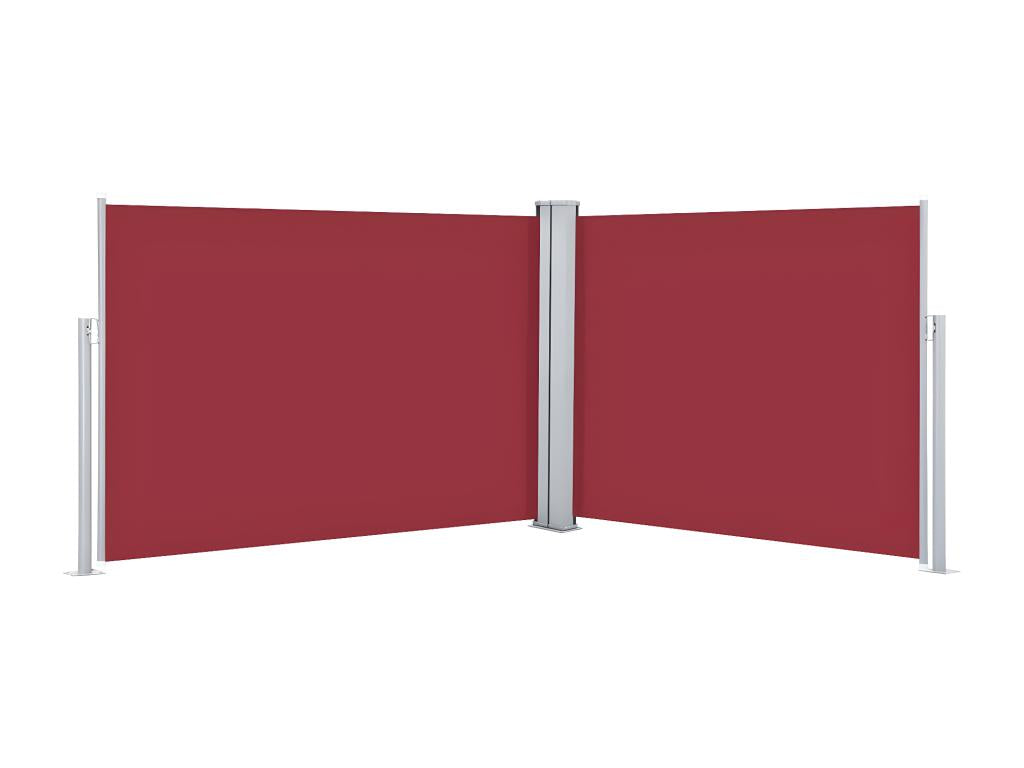 Retractable side awning, red, 120x1000 cm, CDJB73178