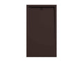Chocolate shower tray with smooth finish, Domopure CACH color grid - 110x90 cm HGDM86073