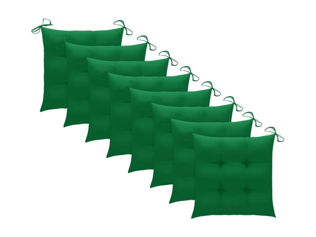 8-Piece Outdoor Folding Chairs with Cushions, Chicyla Wood VSGT28719